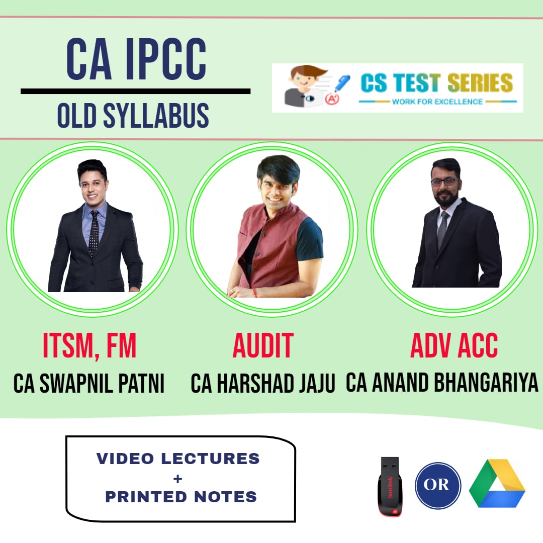 CA IPCC COMBO Group 2 Combo Fastrack Lectures BY CA Swapnil Patni CA Harshad Jaju CA Anand Bhangariya